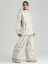 Combinaisons de ski amples Gsou Snow pour femmes, style montagne durable.