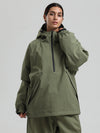 Veste anorak de snowboard Gsou Snow pour femme, résistante et au style urbain.