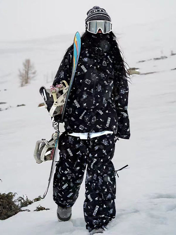 Combinaison de ski deux pièces ample John Snow Legendary Graphic Freestyle pour femme
