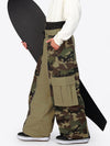 Pantalon de neige extra ample Wild Motion pour homme, à blocs de couleurs réfléchissants.