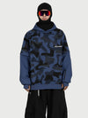 Sweat à capuche de ski freestyle Park Rider pour homme – Modèle 2 en 1 à plusieurs couches avec manches contrastées