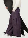 Pantalon de ski cargo utilitaire réfléchissant Camden Punk pour homme – Coupe ample et décontractée