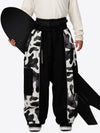 Pantalon de neige extra ample Wild Motion pour homme, à blocs de couleurs réfléchissants.