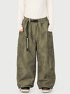 Pantalon de neige cargo utilitaire extensible et résistant Techline pour femme – Coupe ample et décontractée
