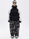 Ensemble veste bomber et pantalon ample pour femme, motif camouflage montagne freestyle