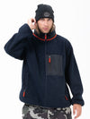 Veste polaire chaude zippée intégrale en fausse fourrure sherpa pour homme, idéale pour la montagne