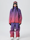 Combinaison de ski tout-terrain isolée Searipe Alpine Horizon Fade pour femme