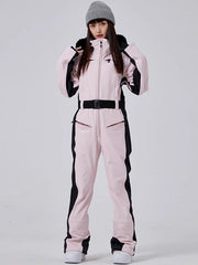 Combinaison de ski intégrale en fausse fourrure Alpine Elegance pour femme
