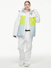 Combinaisons de ski thermiques coupe-vent Arctic Queen Mountain pour femmes avec salopette