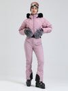 Combinaison de ski Arctic Vogue DownTop pour femme, doublée polaire, style montagnard chic