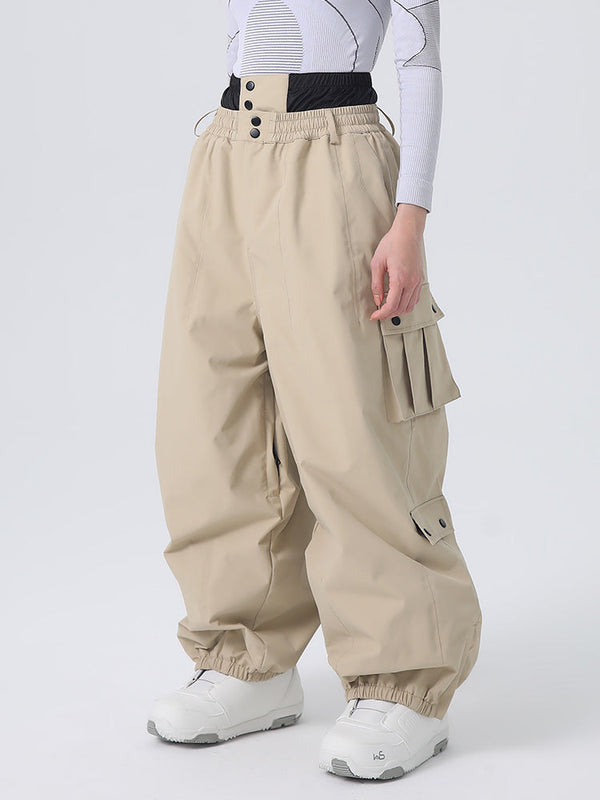 Pantalon de snowboard ample Searipe Rock pour femme