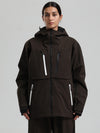 Veste de ski cargo fonctionnelle et résistante Gsou Snow pour femme, idéale pour la montagne et l'hiver.