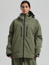 Veste de ski Gsou Snow pour femme, résistante, isolée et coupe-vent, type Mountain Pro.