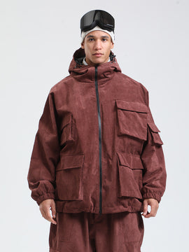 Veste de snowboard ample et oversize en polaire Gsou Snow Alpine Cruiser pour homme