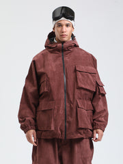 Veste de snowboard ample et oversize en polaire Gsou Snow Alpine Cruiser pour homme