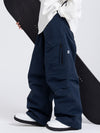 Pantalon de ski ample Prime Mountain pour femme avec deux poches cargo latérales
