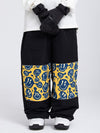 Pantalon de neige cargo réfléchissant à motif swaggy pour femme, toutes saisons