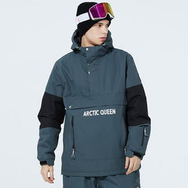 Veste anorak SnowCrest FrostTrek à demi-zip pour homme