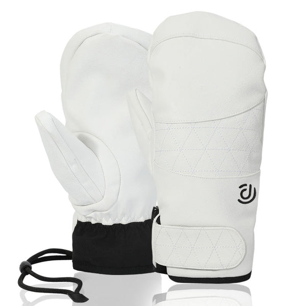 Moufles de neige en cuir thermique SnowTrail pour femmes, conçues pour les conditions climatiques extrêmes