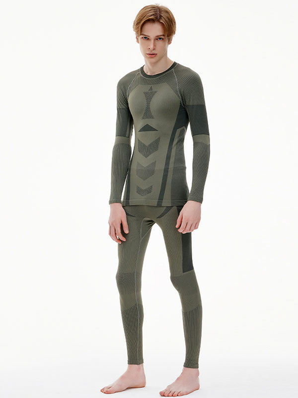 Ensemble de sous-vêtements thermiques performants pour sports d'hiver Nandn pour hommes