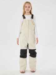 Salopette de ski imperméable et isolante avec genouillères réfléchissantes et genouillères pour filles