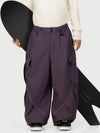 Pantalon de ski cargo utilitaire réfléchissant Camden Punk pour homme – Coupe ample et décontractée