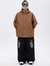 Ensemble veste de ski réfléchissante NightRide Chill pour femme et pantalon cargo ample