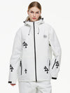 Veste de neige féerique Reine des neiges et flocons de neige pour femme