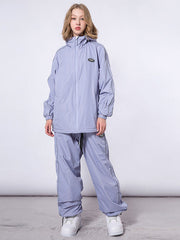 Combinaison de snowboard Dook Snow Track Stripe pour femme : veste et pantalon.