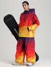 Combinaisons de ski amples Gsou Snow pour femmes, style montagne durable.