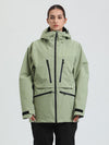 Veste de ski cargo multifonctionnelle Gsou Snow pour femme, résistante et performante.