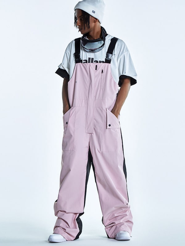 Salopette de ski RenChill Harmony rose et noire pour homme