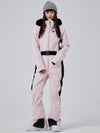 Combinaison de ski intégrale en fausse fourrure Alpine Elegance pour femme