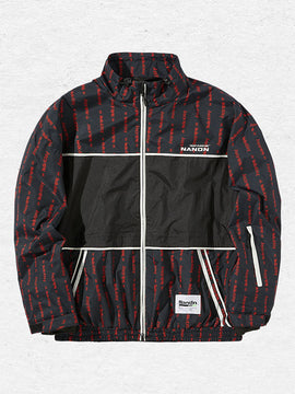 Veste de snowboard imprimée Nandn pour femme