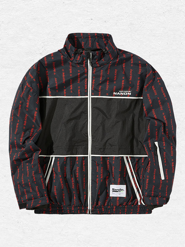 Veste de snowboard imprimée Nandn pour homme