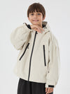 Veste de ski imperméable thermique à capuche oreilles de lapin pour garçon