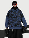 Sweat à capuche de ski freestyle Park Rider pour homme – Modèle 2 en 1 à plusieurs couches avec manches contrastées