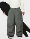 Pantalon de ski ample UrbanCraft Workwear pour homme, avec conception offrant une mobilité accrue des genoux.