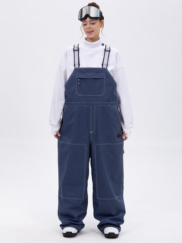 Salopette ample de ski style streetwear décontracté pour femme
