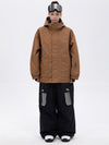 Ensemble veste de ski réfléchissante NightRide Chill pour femme et pantalon cargo ample