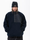 Pull en polaire chaude style sherpa pour homme, idéal pour la montagne