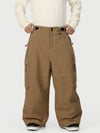 Pantalon de ski cargo utilitaire Wild Soul Crew pour homme – Coupe ample à coutures renforcées
