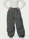 Pantalon de ski cargo utilitaire Wild Soul Crew pour femme – Coupe ample à coutures renforcées