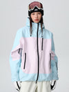 Veste de ski ample Searipe rétro à blocs de couleur pour femme