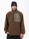 Pull en polaire chaude style sherpa pour homme, idéal pour la montagne