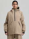 Veste anorak de snowboard Gsou Snow pour femme, résistante et au style urbain.