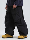 Pantalon de ski ample Gsou Snow Urban Slope KneeFlex pour homme, avec poches cargo.