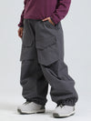 Pantalon de ski ample Gsou Snow Urban Slope KneeFlex pour femme, avec poches cargo.