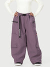 Pantalon de neige cargo utilitaire extensible et résistant Techline pour femme – Coupe ample et décontractée