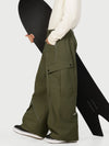 Pantalon de ski cargo utilitaire réfléchissant Camden Punk pour homme – Coupe ample et décontractée